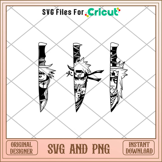 Anime Naruto Knife svg, Anime Naruto bundle - Svgfileforcricut