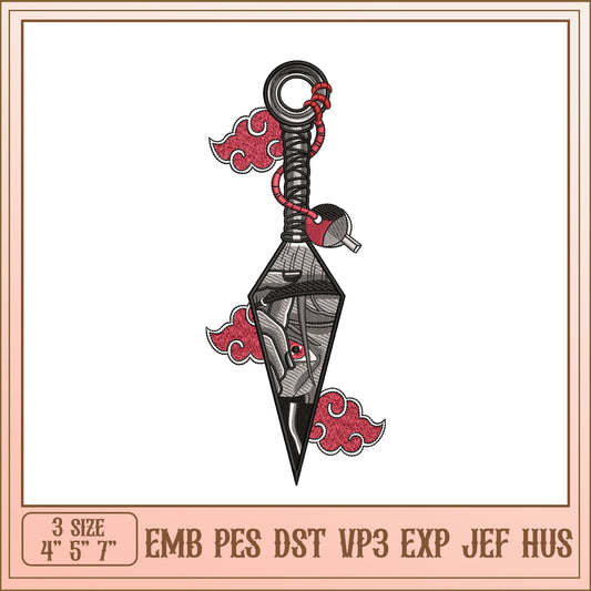 Naruto Kunai Embroidery Design