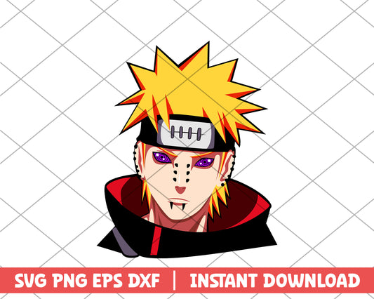 Naruto Nagato Pain anime svg