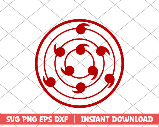 Naruto Sharingan anime svg