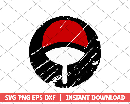 Naruto Uchiha Uchiwa anime svg