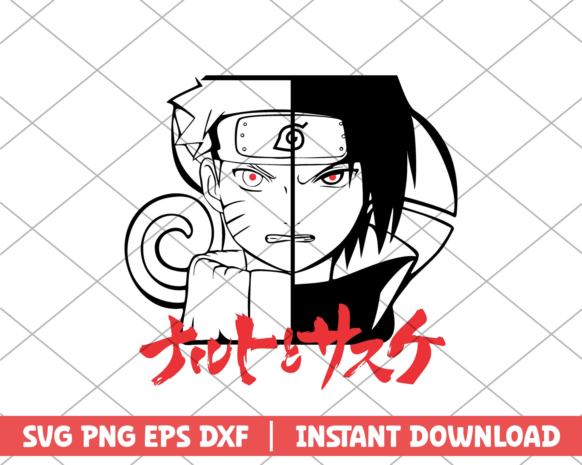 Naruto Uzumaki Naruto x Uchiha Sasuke anime svg