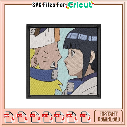 Naruto & Hinata Embroidery Design Instant Download
