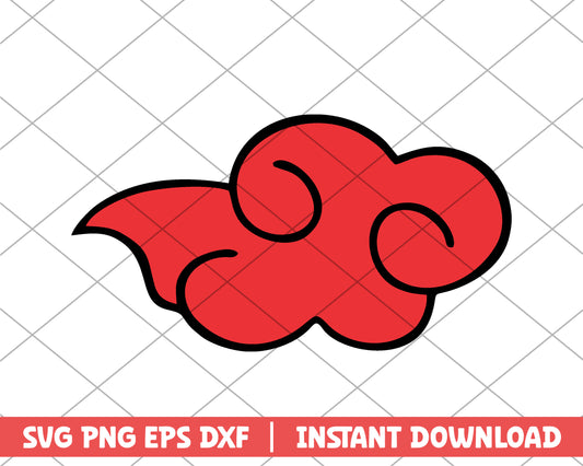 Naruto akatsuki logo anime svg