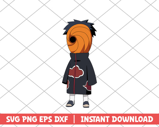 Naruto akatsuki tobi anime svg