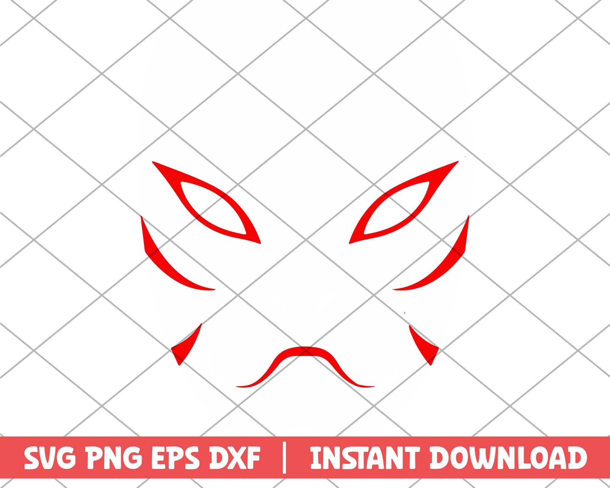 Naruto anbu black ops mask anime svg