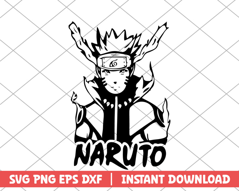 Naruto chakra kyuubi anime svg – svg files for cricut