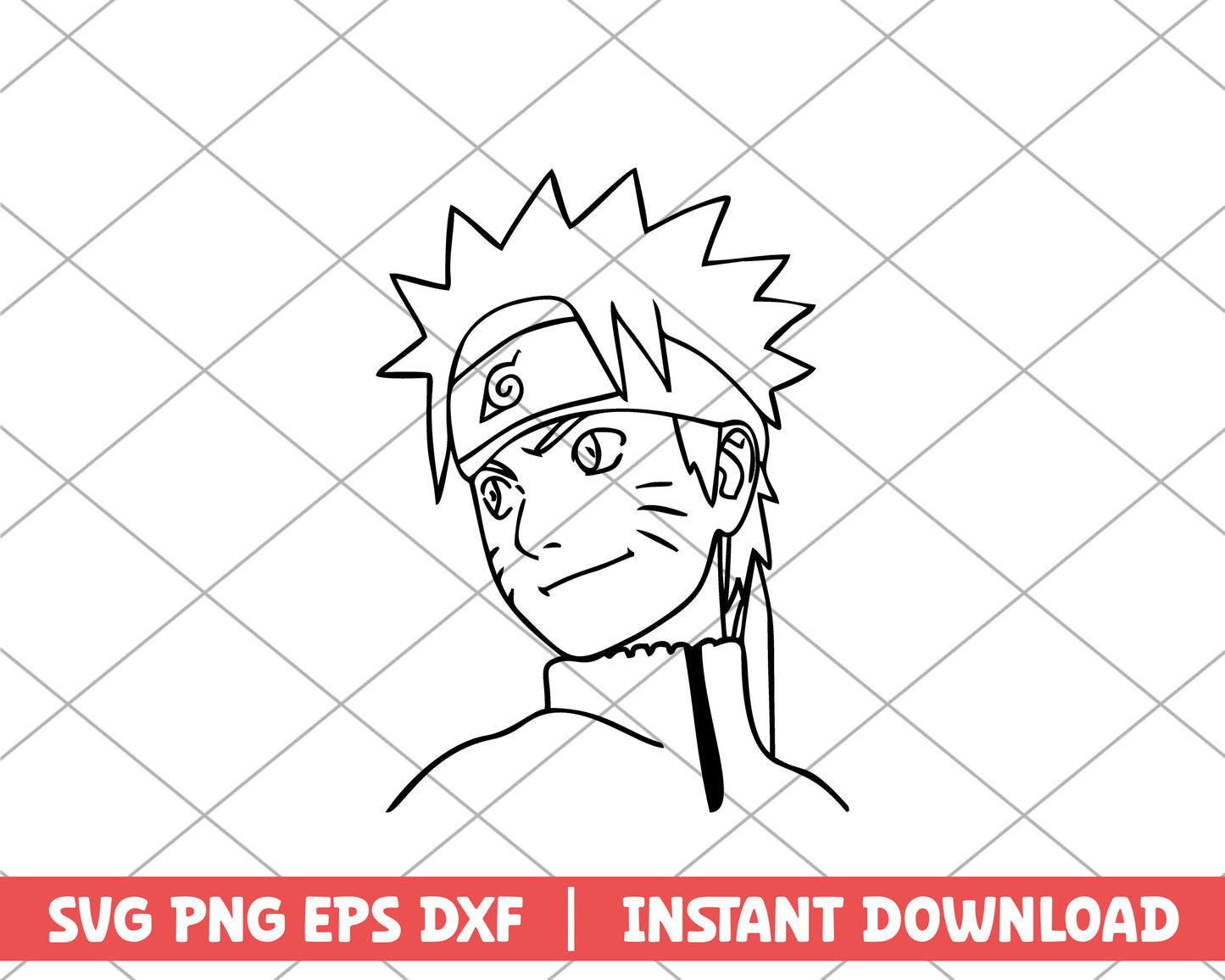 Naruto character fanart anime svg