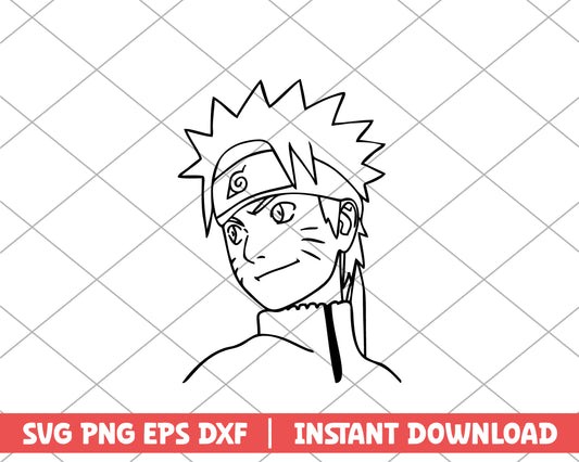 Naruto character fanart anime svg