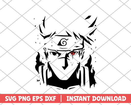 Naruto hatake kakashi anime svg 