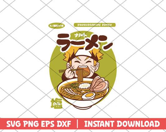 Naruto honohagakure ramen anime svg