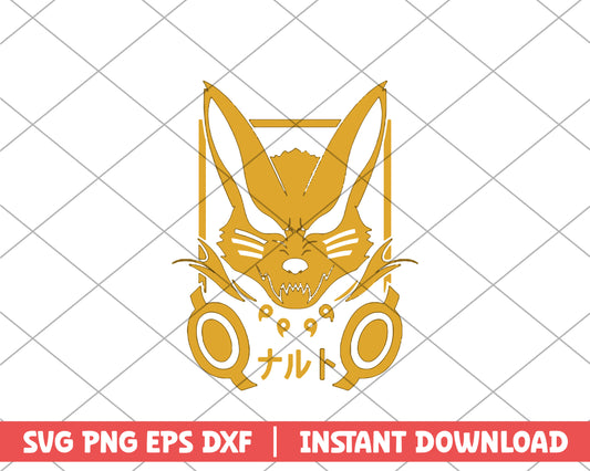 Naruto kurama character anime svg