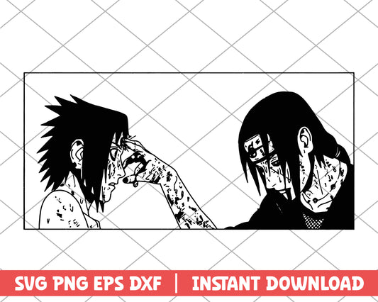 Naruto sasuke and itachi anime svg 