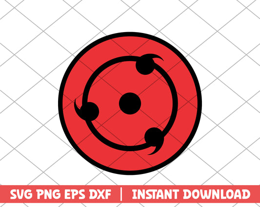 Naruto sharingan anime svg