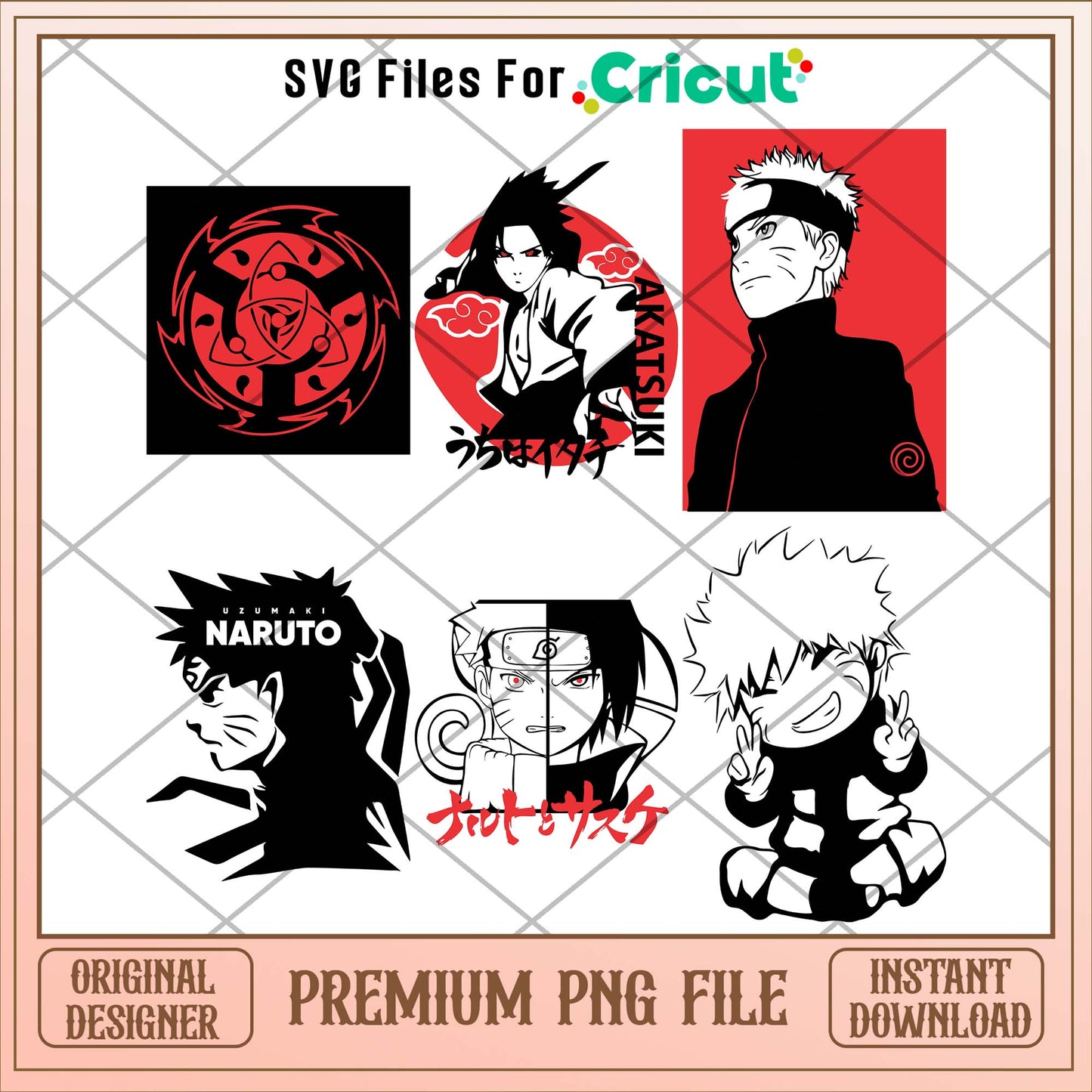 Anime Naruto characters png bundle