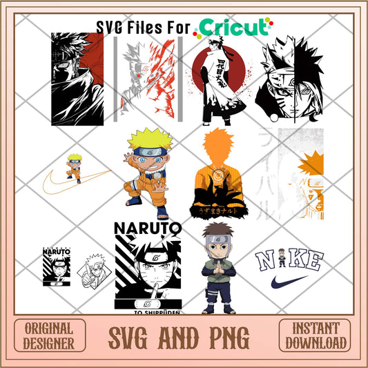 Naruto power anime svg, Naruto svg bundle - Svgfileforcricut