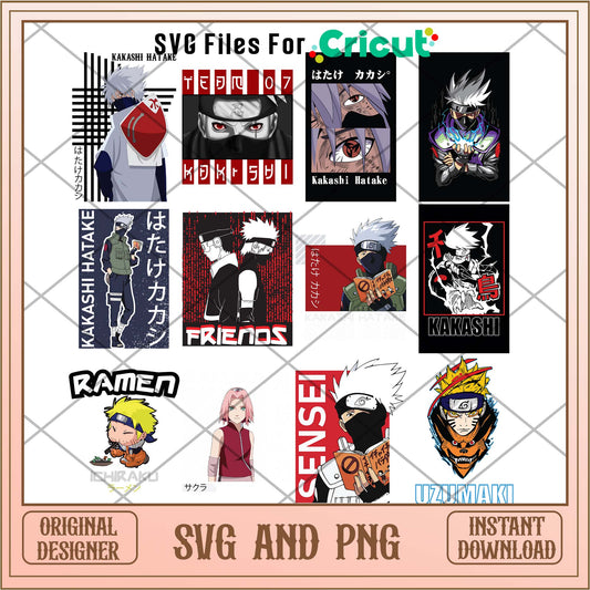 Naruto svg bundle, Naruto Kakashi sensei svg - Svgfileforcricut