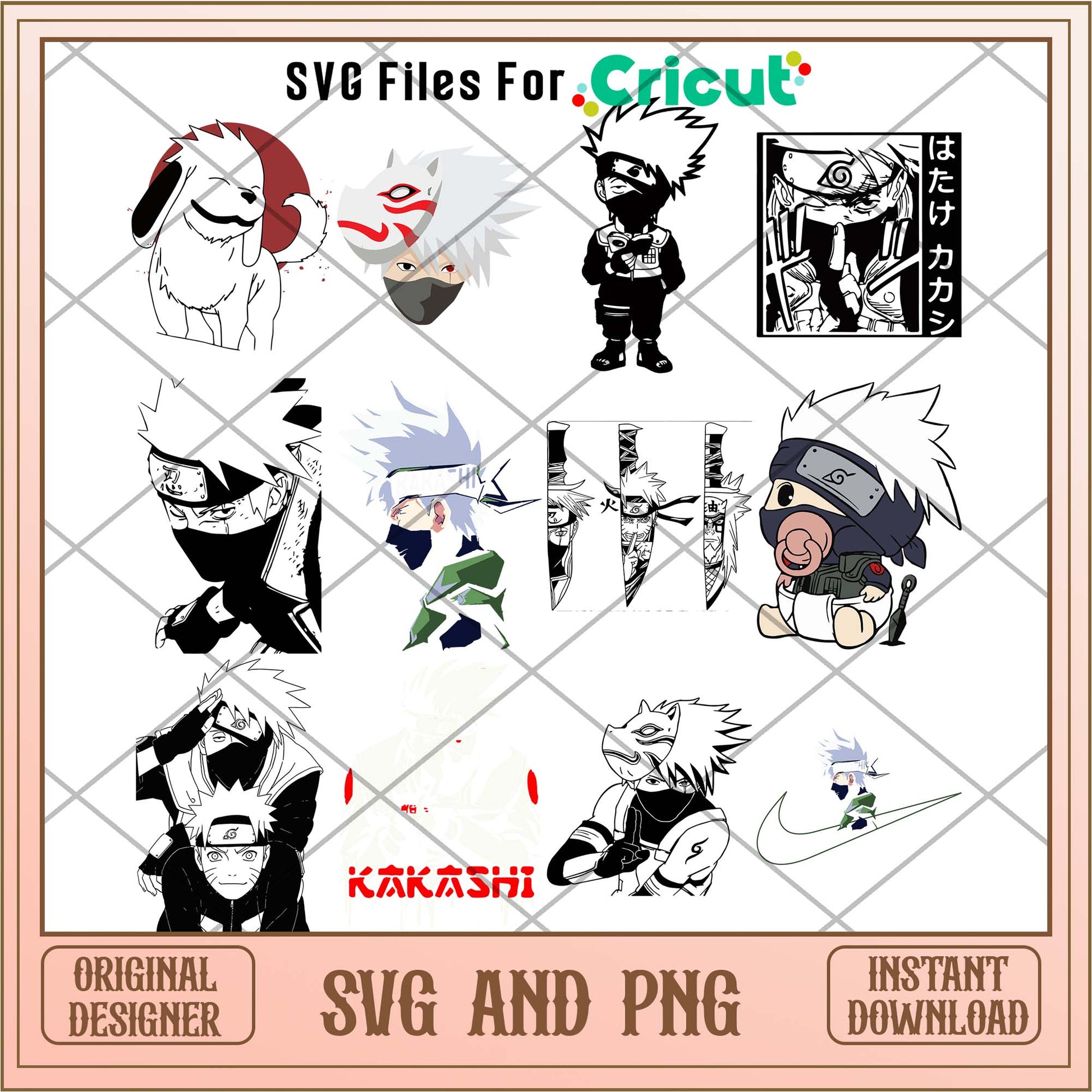 Naruto Kakashi svg, Naruto hero sensei bundle - Svgfileforcricut