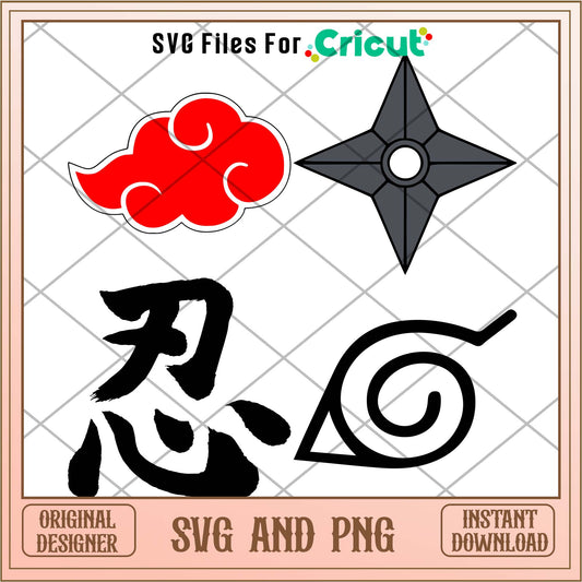 Japan movie Naruto svg, Naruto logo bundle - Svgfileforcricut