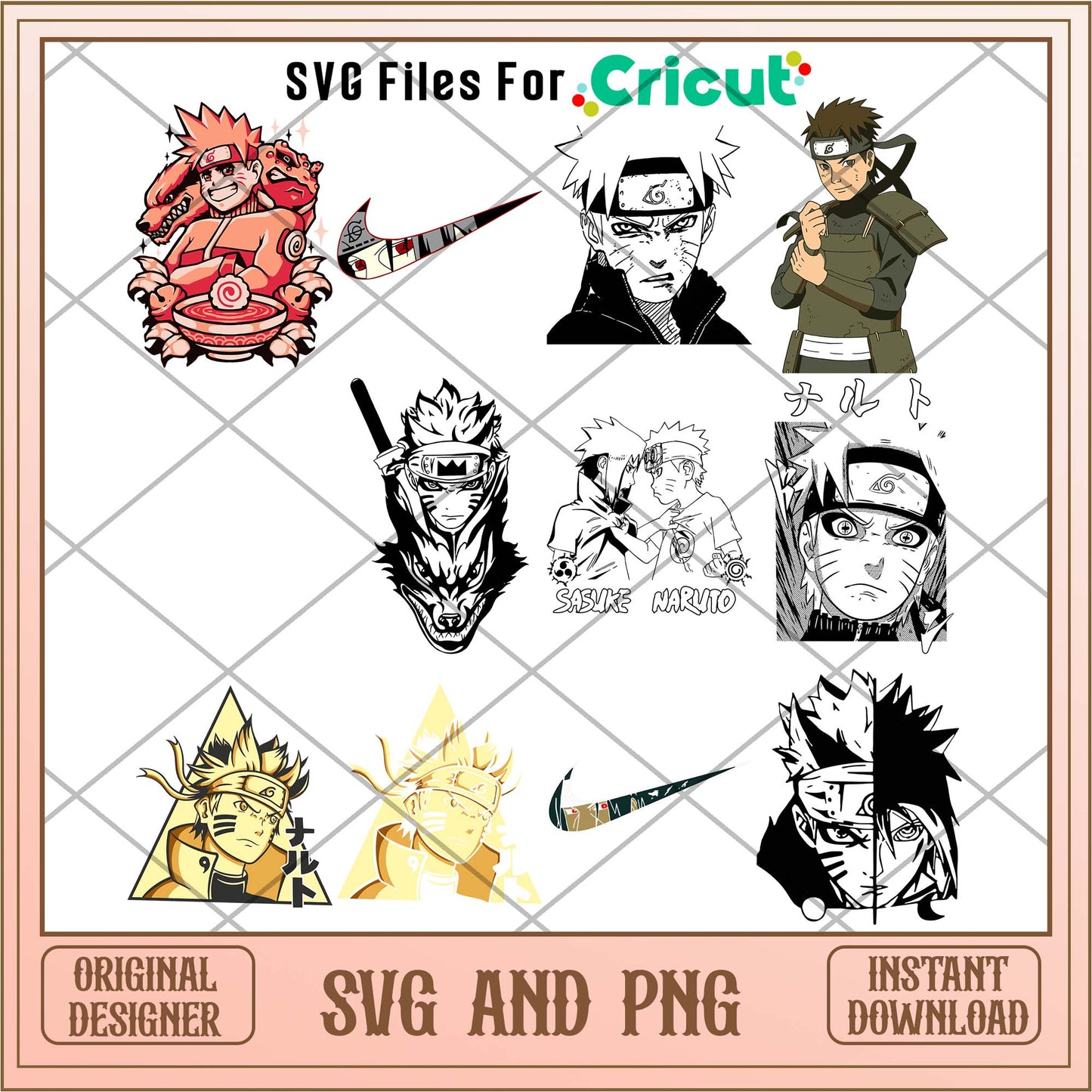 Anime movie Naruto svg, Naruto Sasuke bundle - Svgfileforcricut 