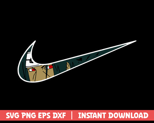 Naruto uchiha itachi nike black anime svg 