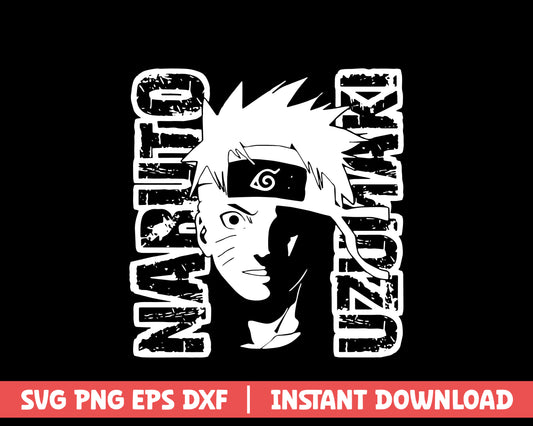 Naruto uzumaki anime svg 