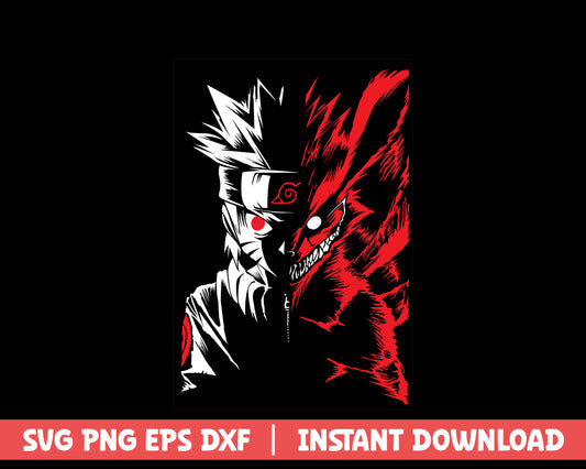 Naruto x kyubi no kurama anime svg 