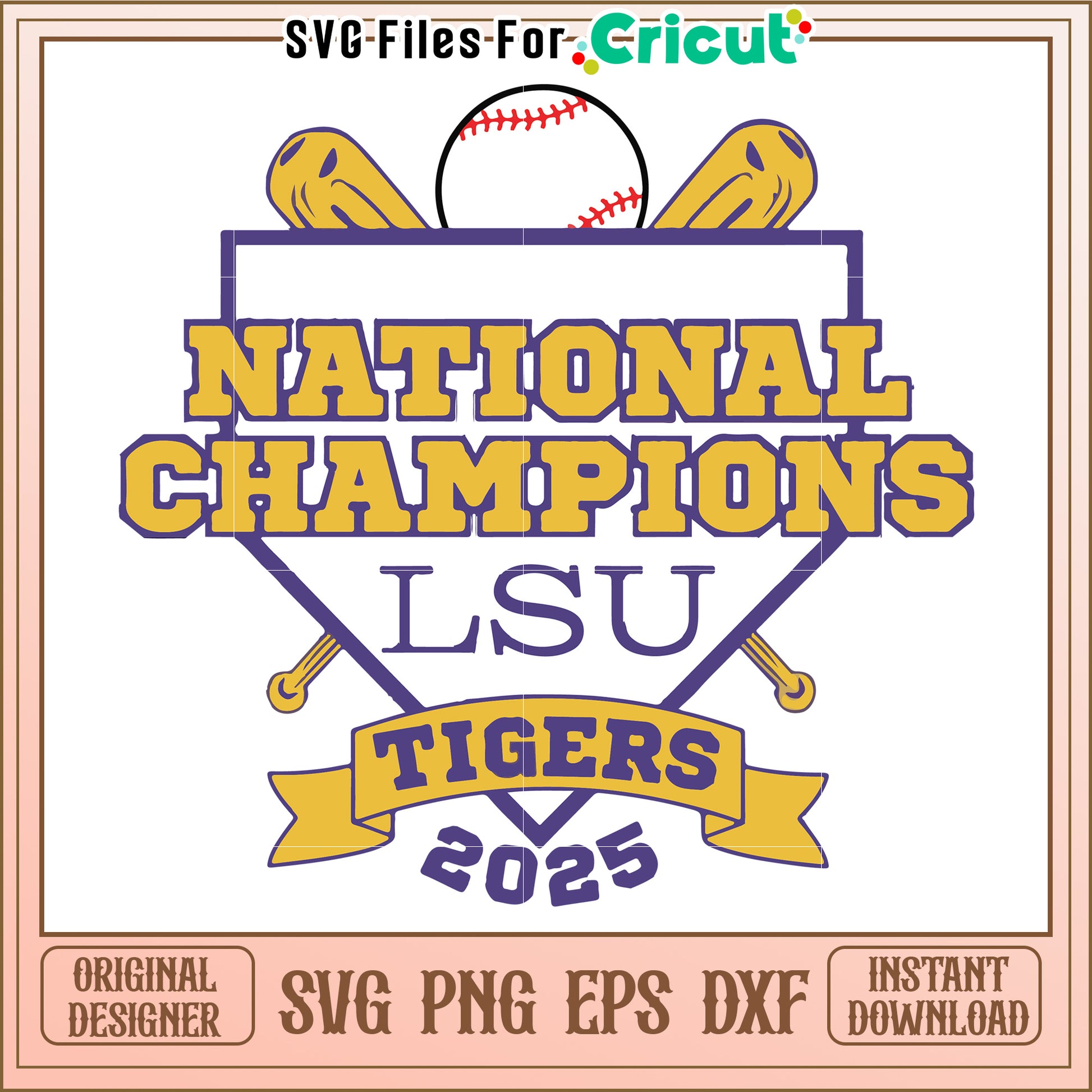 National champions lsu tigers svg, lsu tigers football champions svg
