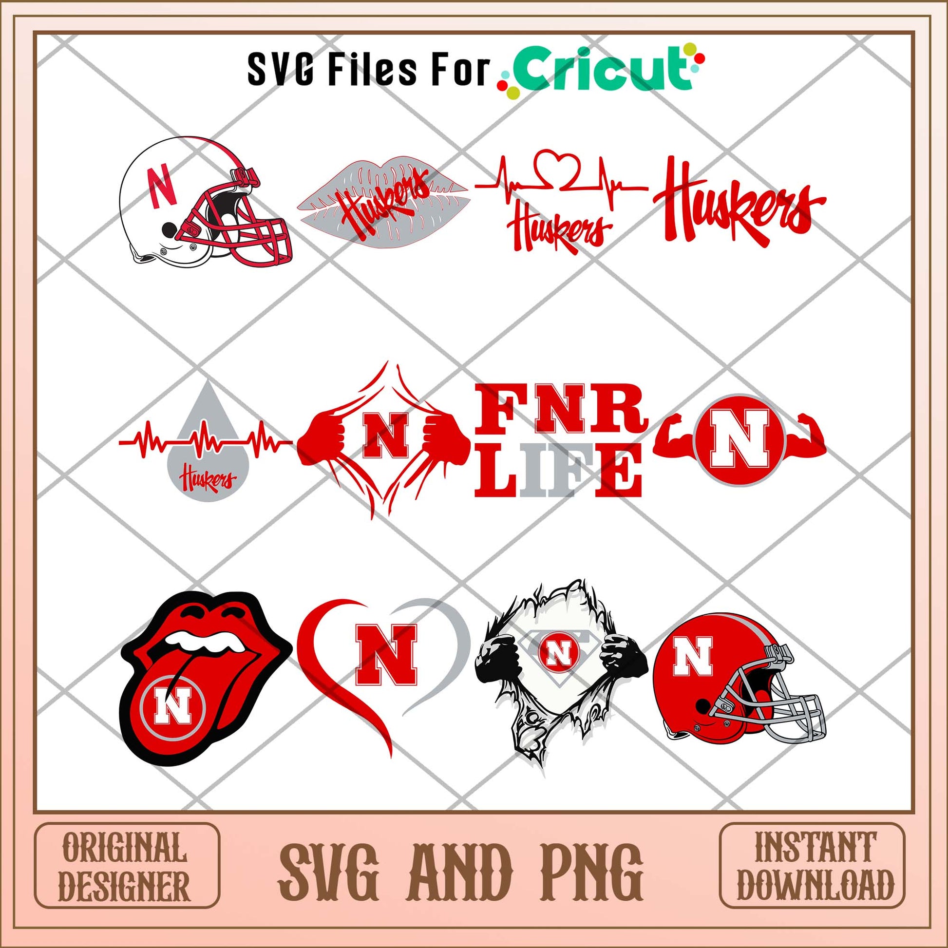 Nebraska Cornhuskers helmet svg, Nebraska Cornhuskers svg bundle, NCAA svg
