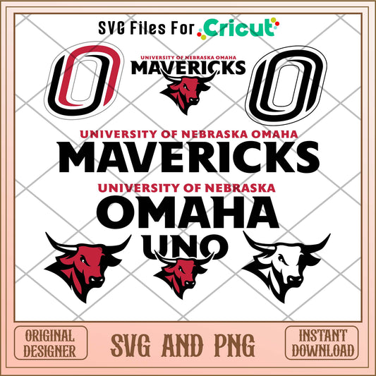 Nebraska Omaha Mavericks svg, Nebraska Omaha svg bundle, NCAA svg