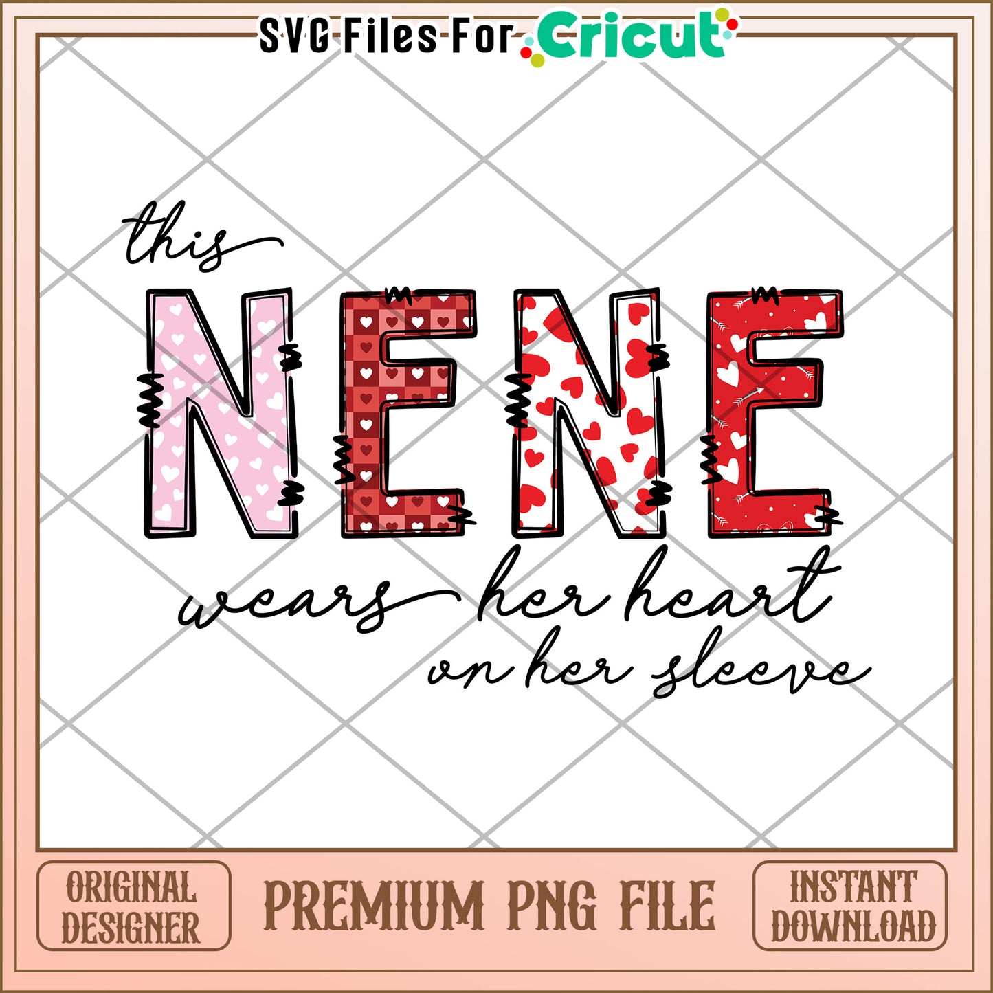 Nene Valentines PNG Design - Instant Download