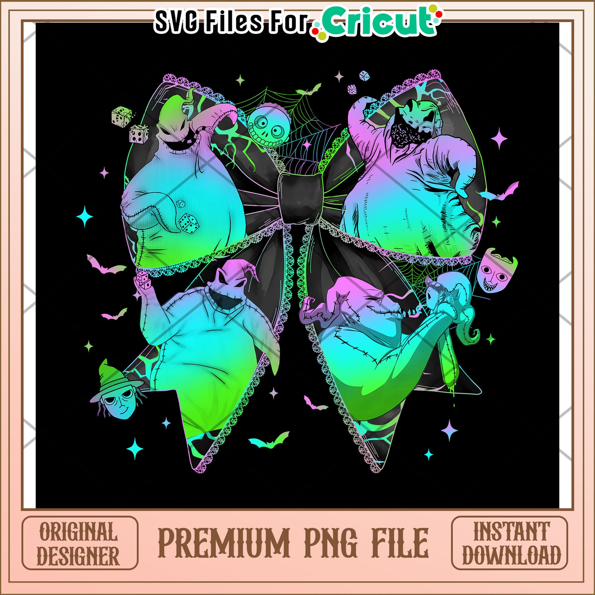 Neon oogie boogie png, halloween movies​​ png, halloween store​ png