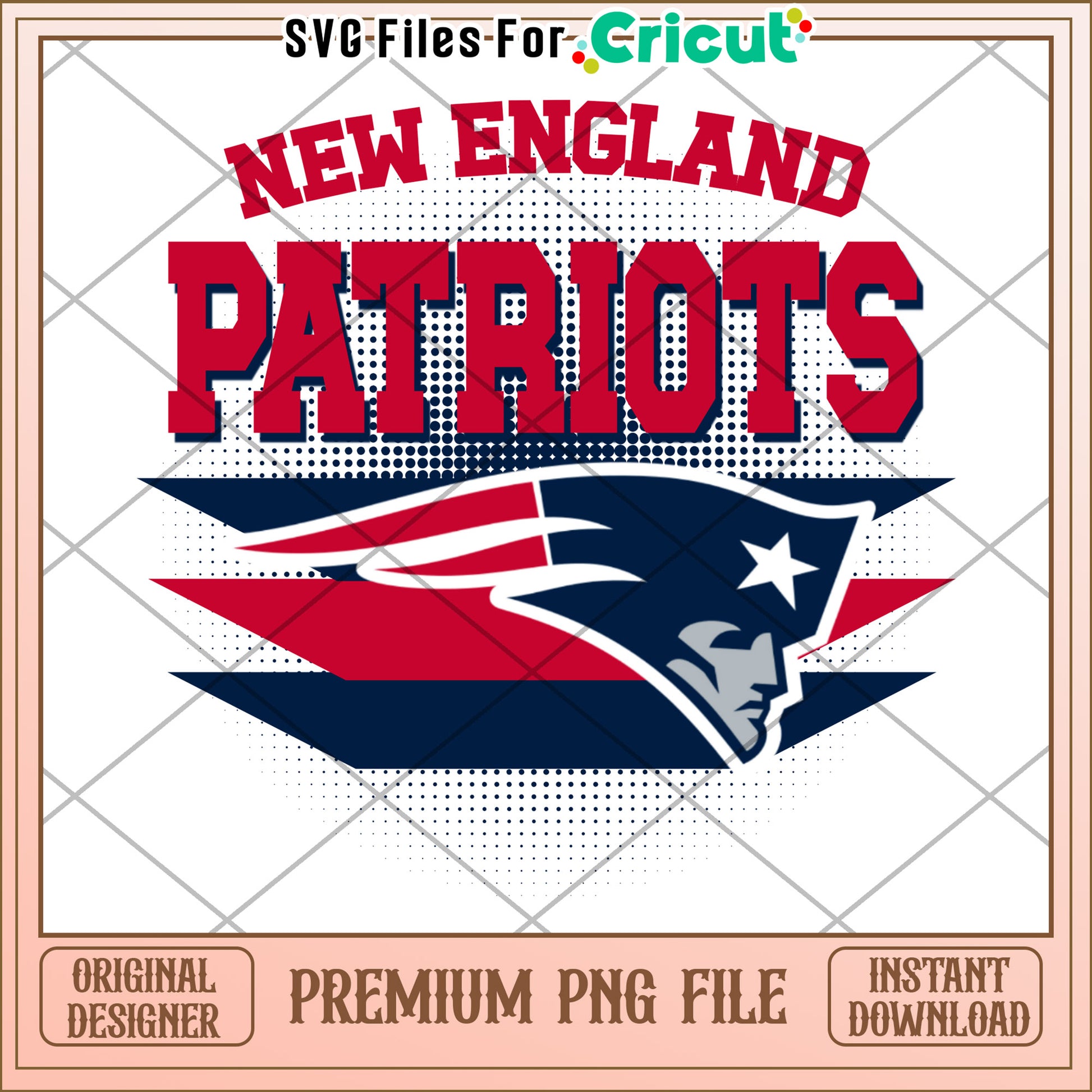 New England Patriots PNG file, perfect for Cricut projects