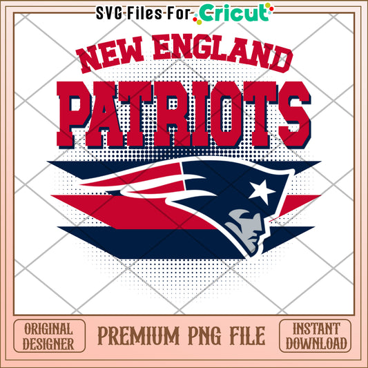 New England Patriots PNG file, perfect for Cricut projects