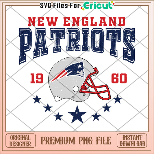 New England Patriots PNG file for Cricut, premium design download