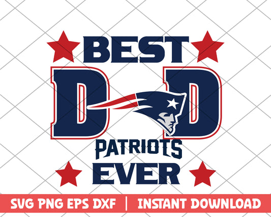 New England Patriots best dad ever svg, New England Patriots svg