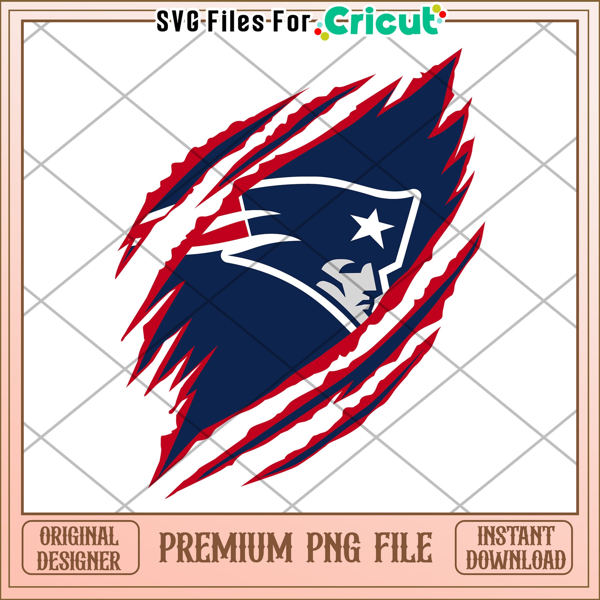 New England Patriots logo design, perfect for your Cricut projects