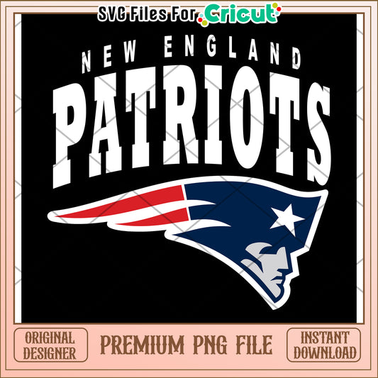 New England Patriots logo design, premium PNG file download