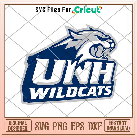 New Hampshire Wildcats Logo Svg, New Hampshire Wildcats Svg, NCAA Svg
