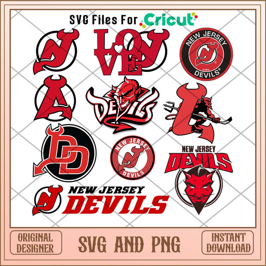 New Jersey Devils svg, New Jersey Devils svg bundle, NHL svg