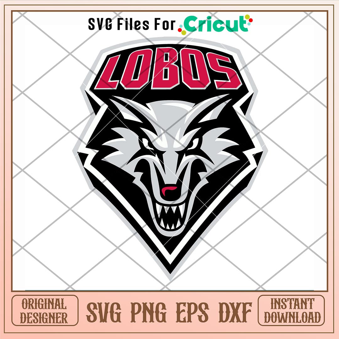 New Mexico Lobos Logo Svg, New Mexico Lobos Svg, NCAA Svg