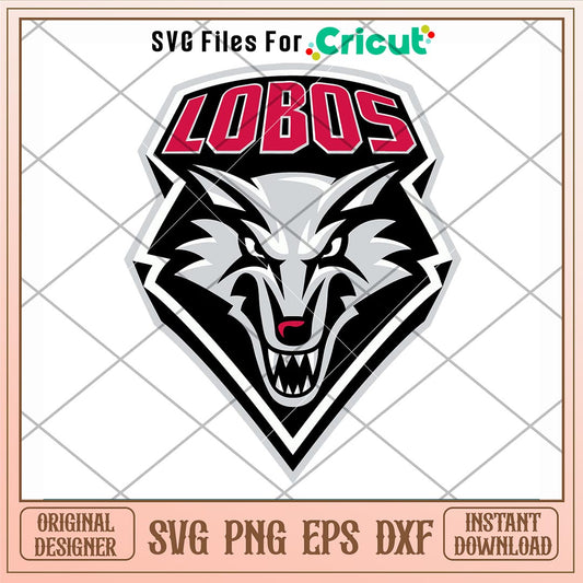 New Mexico Lobos Logo Svg, New Mexico Lobos Svg, NCAA Svg