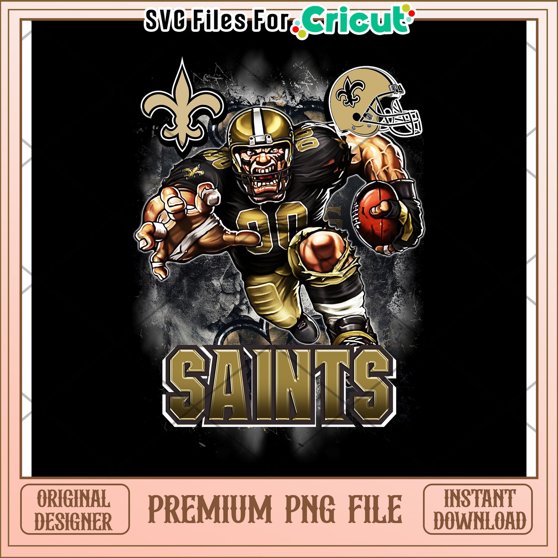 New Orleans Saints Graphic Design for Cricut, Premium PNG File Download