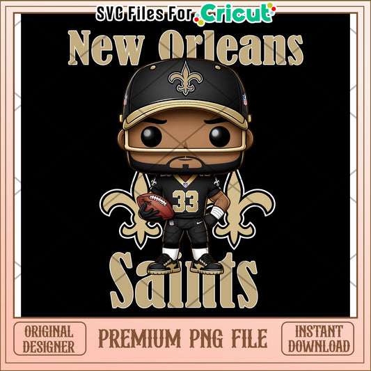 New Orleans Saints PNG Design, perfect for Cricut projects
