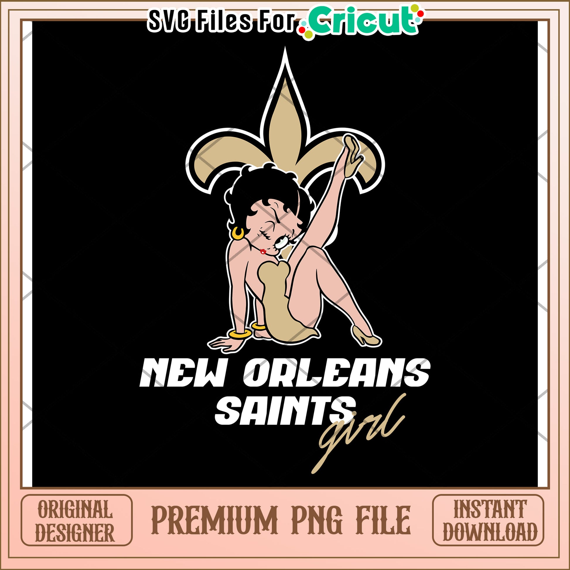 New Orleans Saints PNG File, Cute Graphic for Crafting Projects