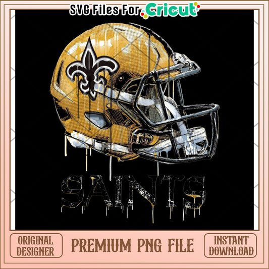 New Orleans Saints PNG Graphic, premium digital file for Cricut