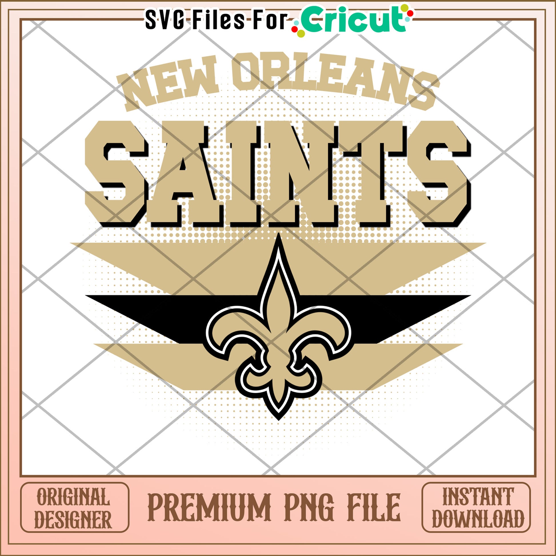 New Orleans Saints PNG design for crafting projects, perfect for fans