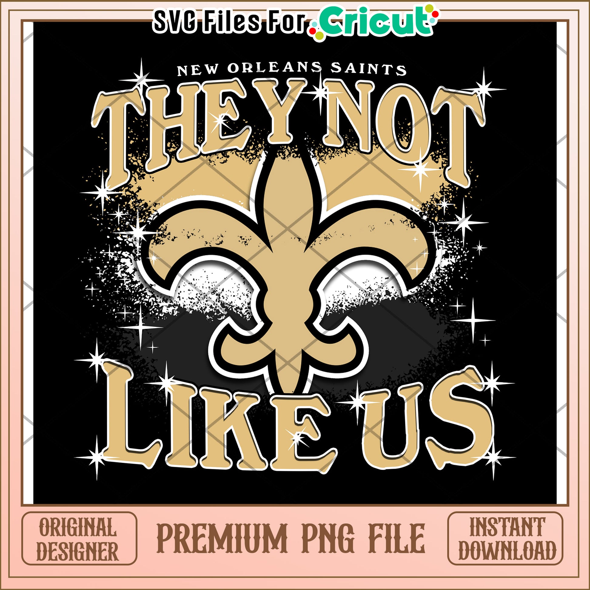 New Orleans Saints design, premium PNG file for instant download