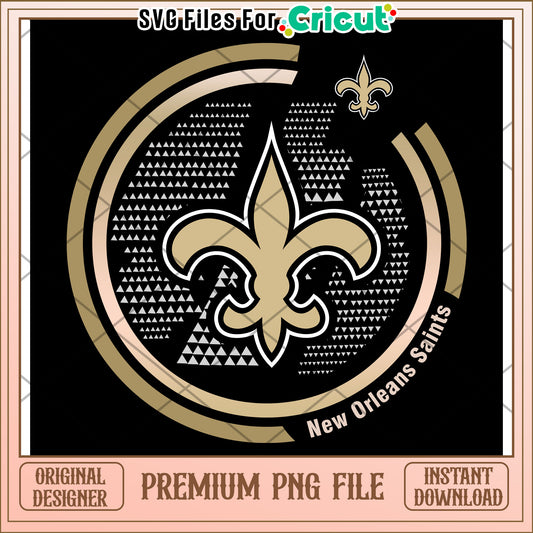 New Orleans Saints logo design, perfect for Cricut projects