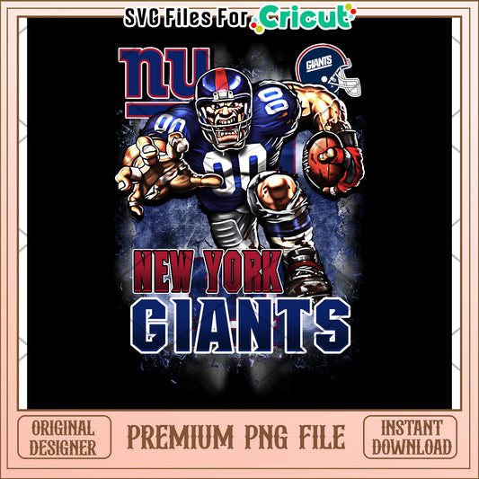 New York Giants Football Design, Instant Download for Cricut Users